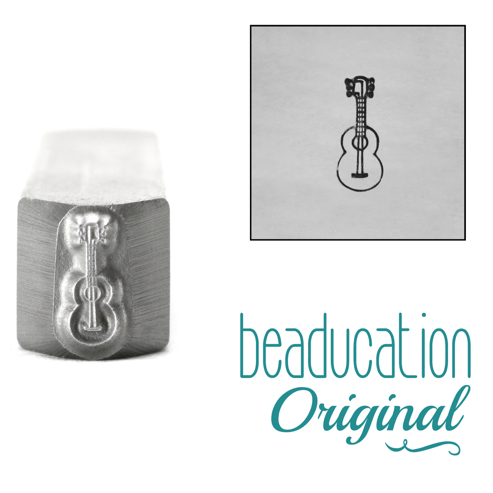 Metal Stamping Tools Guitar Metal Design Stamp, 7.5mm - Beaducation Original